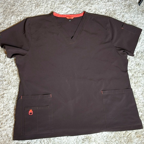 Carhartt Scrubs Top, Brown, Size 3XL - Picture 1 of 12